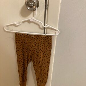Kids Brown Polka Dot Leggings